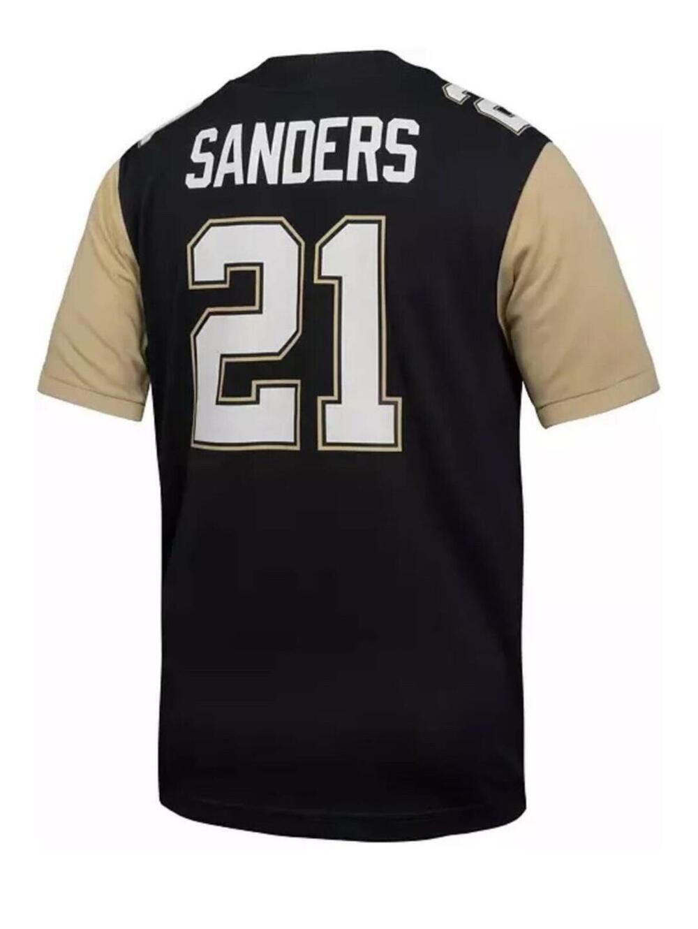 $130 Colorado Buffaloes Deion Sanders #21 Nike Black Prime 2.0 NIL NCAA Jersey S - Picture 3 of 4